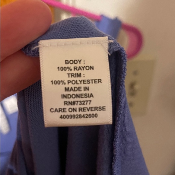 Elle Periwinkle Ruffle Tank Top - Picture 6 of 7